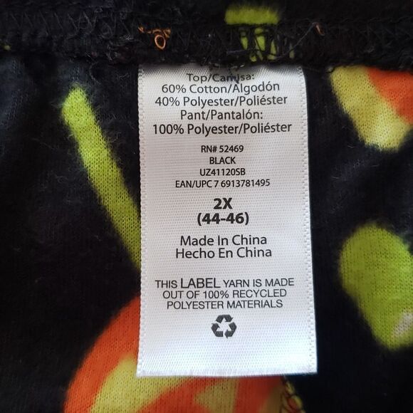 Cute Halloween Fleece Pajama Lounge Pants Sz 2X (44-46) - Picture 4 of 5